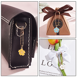 Alliage émail sakura fleur pendentifs décoration&nbsp;HJEW-PH01807