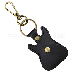 1 шт. брелок-подвеска в виде гитары из искусственной кожи&nbsp;KEYC-CL0001-36B