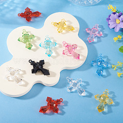 20шт прозрачные акриловые подвески&nbsp;TACR-TA0001-66