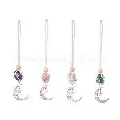 Подвесные украшения из нержавеющей стали moon 201 HJEW-JM00958