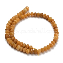 Природный Топаз нефрита бисер нитей G-Z111-A06-03