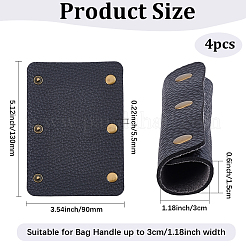 4 poignée de sac amovible en similicuir PU&nbsp;PURS-BBC0001-08A