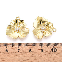 Латунные микро проложить кубического циркония подвески KK-N265-23G