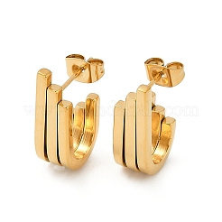 Boucles d'oreilles à tige en acier inoxydable 304&nbsp;EJEW-G423-33C-G