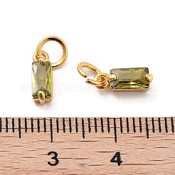 Латунные микро проложить кубического циркония подвески&nbsp;X-ZIRC-F111-03G-09