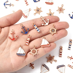 36шт 9 стиля подвески из сплава с эмалью&nbsp;ENAM-FS0002-83