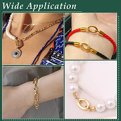 12 шт. 3 стиля латунных пружинных затворных колец&nbsp;KK-PH0013-95