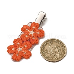 Заколки для волос из кожи аллигатора с вышивкой из полиэстера PHAR-JH00094