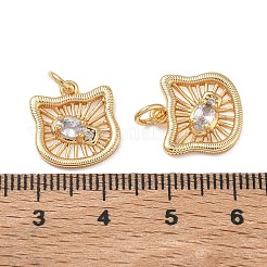 Breloques en laiton et zircon cubique transparent Shegrace&nbsp;XGRQ4G781-693G