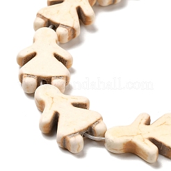 Синтетических нитей бирюзовые бусы G-P507-13A