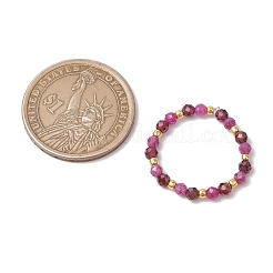 Растягивающиеся кольца из натурального граната RJEW-JR00867-06