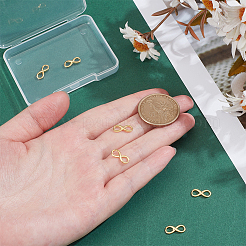 6 шт. 925 серебряные застежки 8-образной формы STER-PH0003-69G