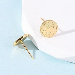 Латунь серьги EJEW-F384-17G-01