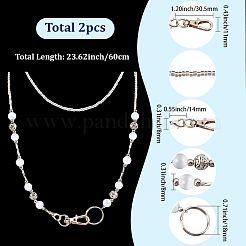 2шт стеклянный брелок&nbsp;HJEW-SC0002-52