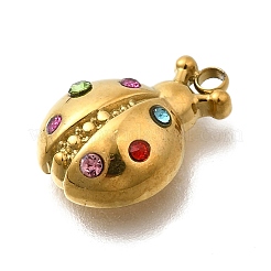 Подвески из нержавеющей стали 304 в виде божьей коровки STAS-H201-09G