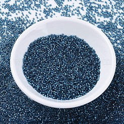 MIYUKIデリカビーズ  シリンダー  日本製シードビーズ  11/0  （db0608)染色銀裏地ブルージルコン  1.3x1.6mm  穴：0.8mm  約2000PCS /ボトル  10 G /ボトル&nbsp;SEED-JP0008-DB0608