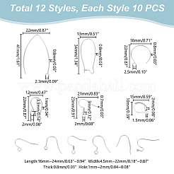 Крючки для сережек из нержавеющей стали 304&nbsp;STAS-UN0001-33P