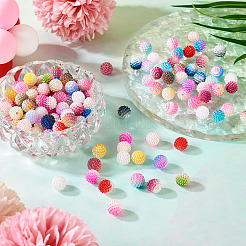 150pcs 15 Farben nachgemachte Perlenacrylperlen&nbsp;OACR-TA0001-44