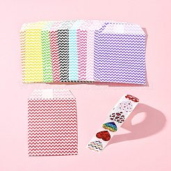 45шт 9 цвета белые пакеты из крафт-бумаги CARB-FS0001-02