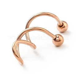 Спиральная штанга из нержавеющей стали 316&nbsp;AJEW-G042-02RG