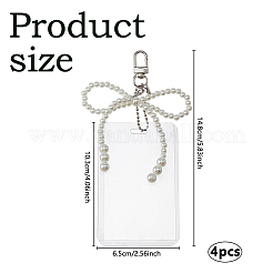 4шт пластиковый держатель для фотокарточек&nbsp;HJEW-DC00093