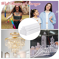 Bâtonnet carré en acrylique transparent&nbsp;OACR-WH0037-57C