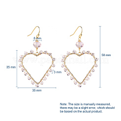 Серьги из факельного стекла EJEW-JE03737-05