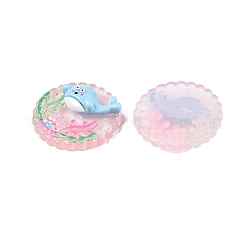 Cabochon in resina tondi piatti a tema oceano&nbsp;CRES-T025-02C
