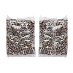 Смешанные в старинном стиле акриловые бусины MACR-YW0001-37