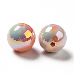 Placcatura uv perline acriliche iridescenti arcobaleno opache&nbsp;MACR-D063-01B-06