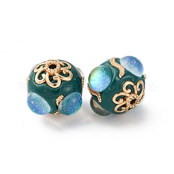 Круглые бусины из смолы ручной работы из Индонезии IPDL-P005-12KCG-01