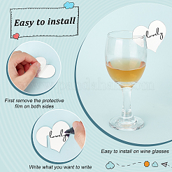 40 шт. подвески для зеркальных акриловых бокалов для вина AJEW-FG0002-99