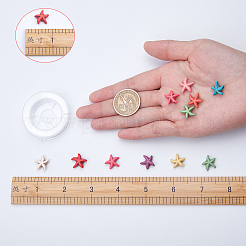 Синтетических нитей бирюзовые бусы TURQ-SC0001-01A