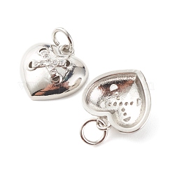 Латунные микропаве прозрачные подвески с фианитом&nbsp;ZIRC-P094-08P-RS