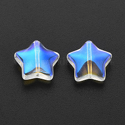 Гальванизируйте прозрачные стеклянные бусины&nbsp;LS-X-GLAA-T022-25-B01