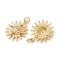 Colgante micropavé cubic zirconia de latón&nbsp;CU-CBA2F11-24A-G