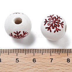 Печатные деревянные европейские бусины схима WOOD-G023-06