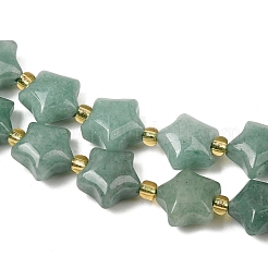 Естественный зеленый авантюрин бисер нитей&nbsp;G-Z080-A12-10mm