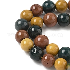 Природных драгоценных камней смешанного бисер нитей G-P574-A01-6mm