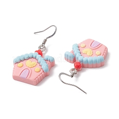 Рождественские серьги с подвесками из смолы&nbsp;EJEW-JE06087