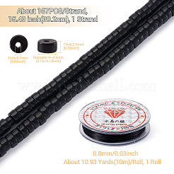 1 Strang natürlicher schwarzer Onyx (gefärbt und erhitzt) Perlenstränge&nbsp;G-TA0002-95