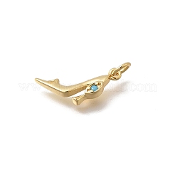 Ottone micro spianare pendenti zirconi&nbsp;KK-D431-075B-04