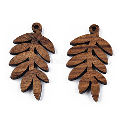 Pendentifs en bois de noyer naturel&nbsp;LS-WOOD-T023-15