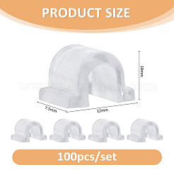 1000 шт. в качестве пластиковой основы для пряжки для волос&nbsp;FIND-FH0011-19A