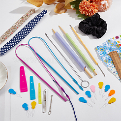 Поворотный станок для пластиковой и железной ткани и ручной вдеватель эластичной веревки DIY-NB0010-25