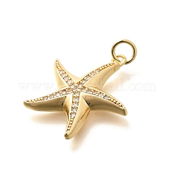 Латунные микропаве прозрачные подвески с фианитом KK-Q040-01B-G