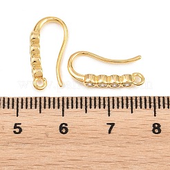 Laiton strass boucle d'oreille crochets&nbsp;KK-C261-01B-G