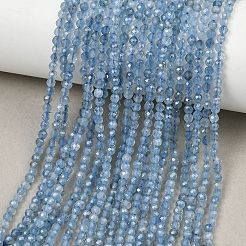 Brins de perles d'aigue-marine bleu diable naturel&nbsp;GG-CBAF158-D01-02