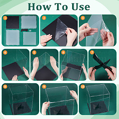 1 Satz rechteckige transparente Acryl-Displayboxen für Actionfiguren&nbsp;ODIS-GA0001-65