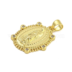 Религиозная тематика стойка покрытие латунь микропаве кубические циркониевые подвески&nbsp;KK-C074-40G-01